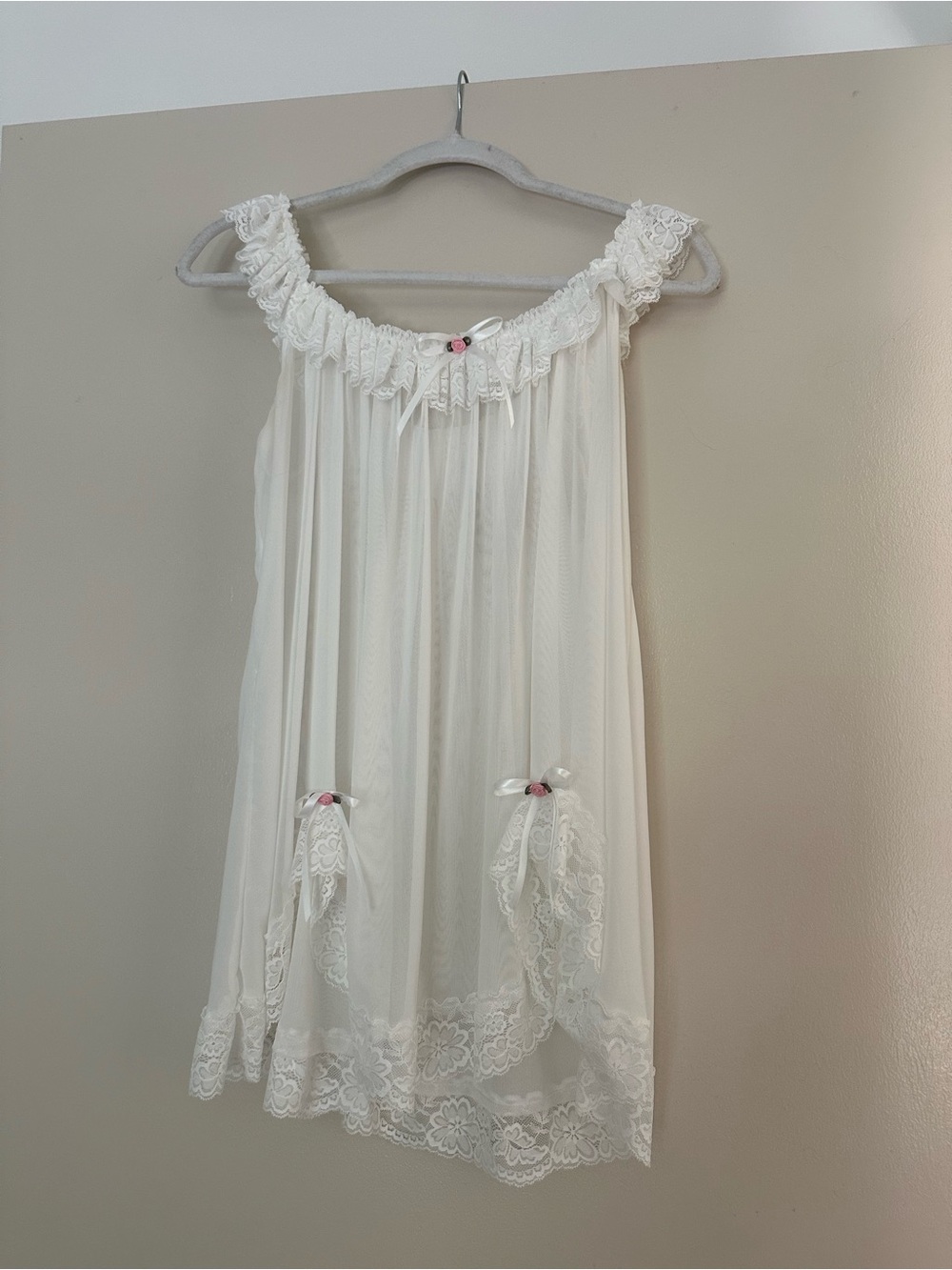 Princess Polly Ivory Lace-Trim Chemise